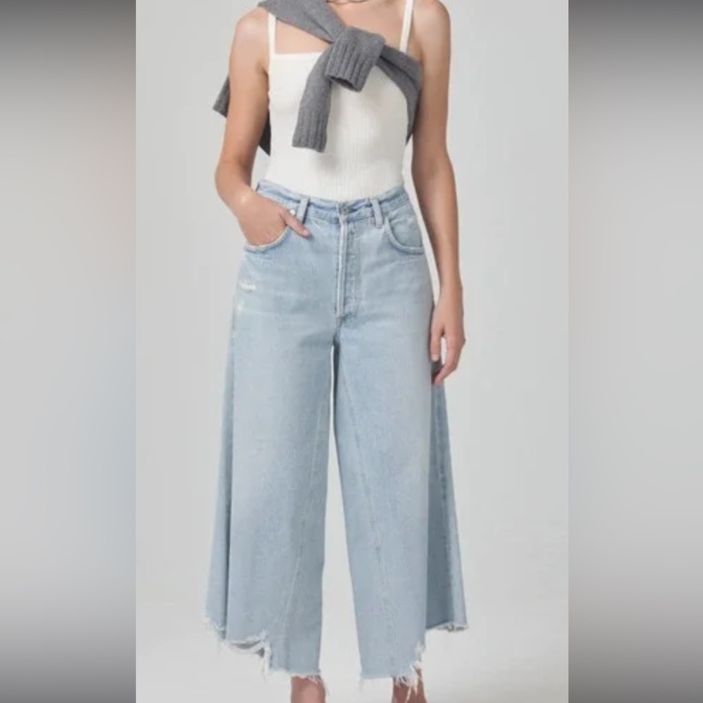 Citizens of Humanity Blue Tessa Cropped Jeans